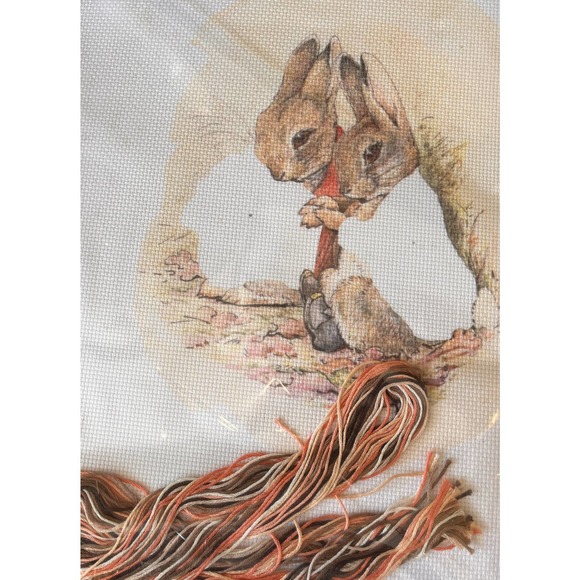 Needle Treasures New Old Stock Benjamin Bunny and Peter Rabit Cross Stitch - Picture 8 of 8